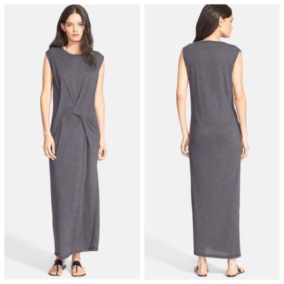 IRO Dresses & Skirts - IRO Gray 'Loyce' Sleeveless Jersey Knit Maxi Dress